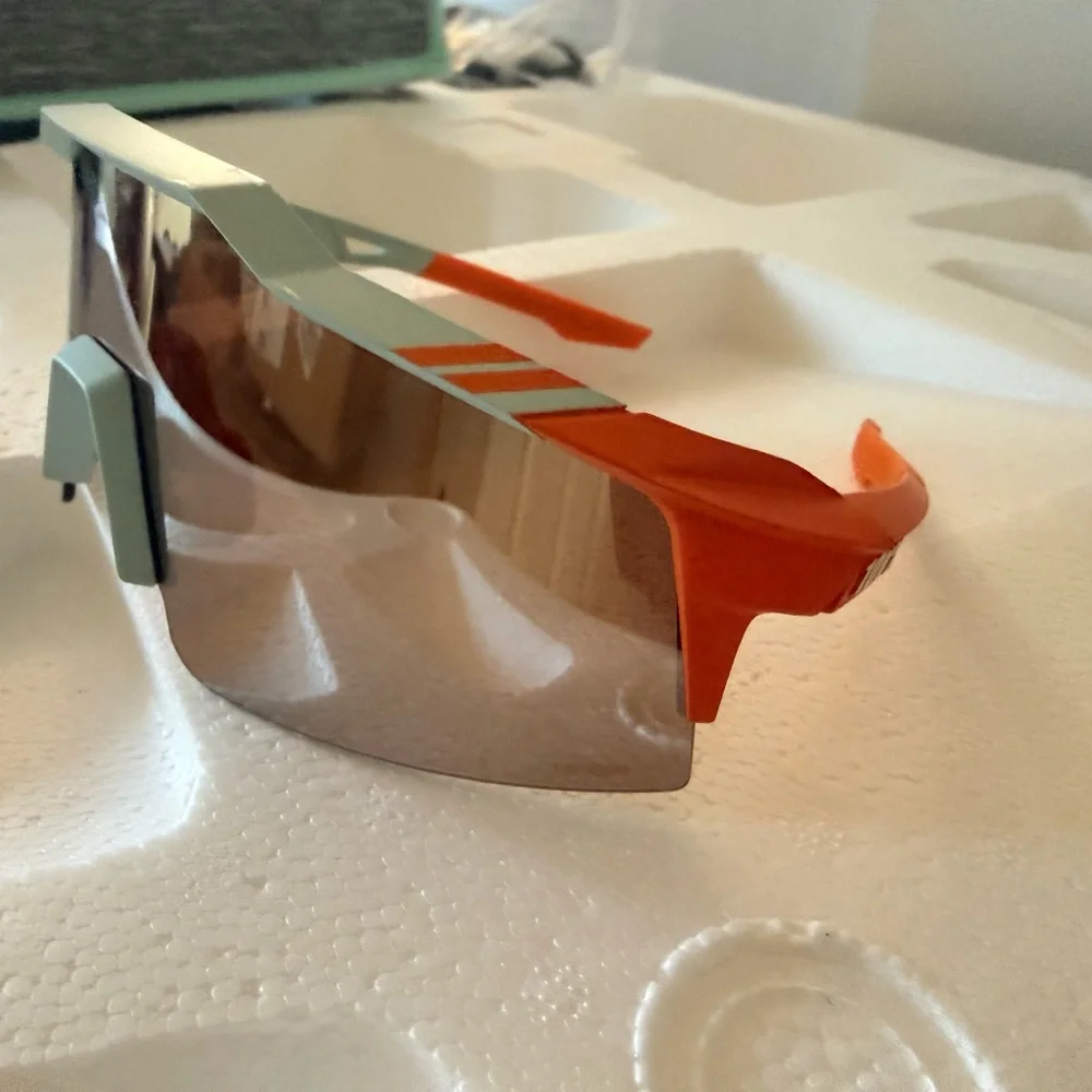 100% Percent Speedcraft Soft Tach Two Tone Baseball Sunglasses LikeNew Condition